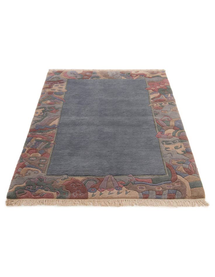 Detail image of  4' 1 x 5' 11  Hand Knotted Nepal Wool Rug