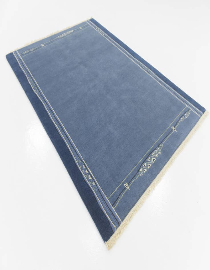 Detail image of  5' 8 x 7' 10  Hand Knotted Nepal Wool Rug