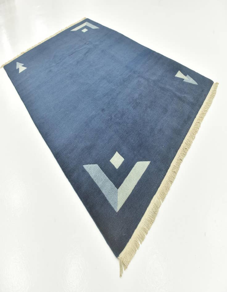 Detail image of  6' 7 x 10'  Hand Knotted Nepal Wool Rug