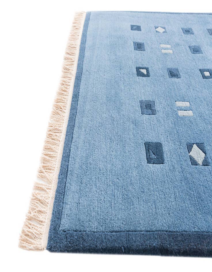 Detail image of  4' 8 x 6' 6  Hand Knotted Nepal Wool Rug