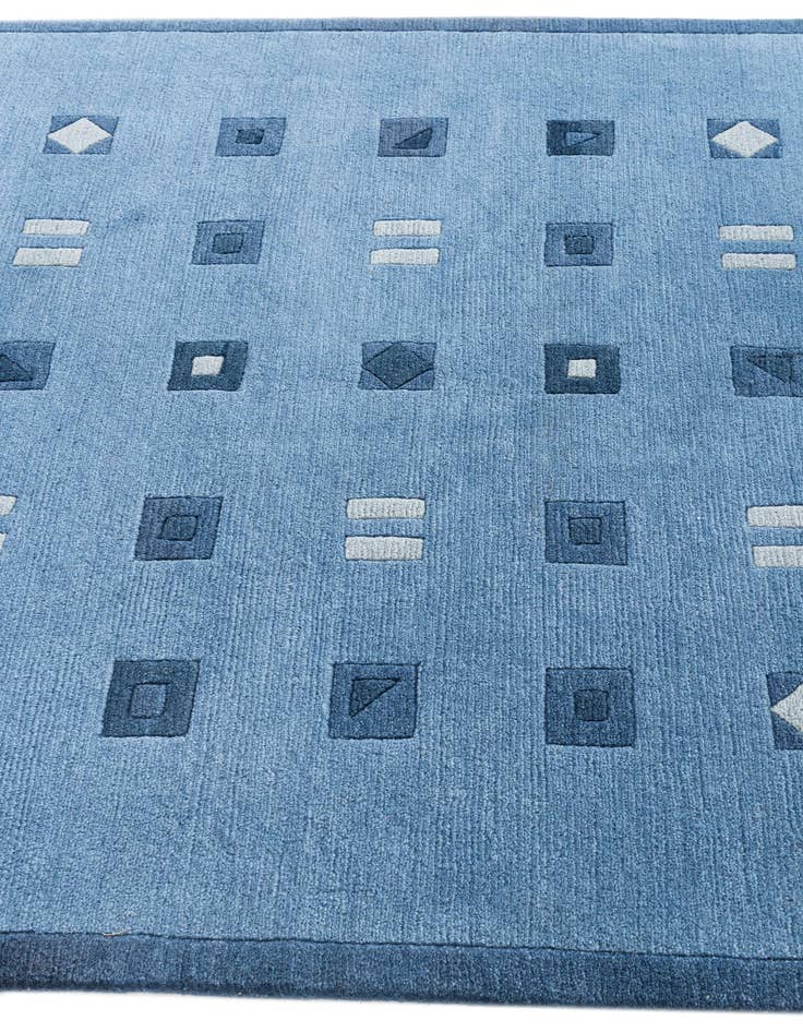 Detail image of  4' 8 x 6' 6  Hand Knotted Nepal Wool Rug