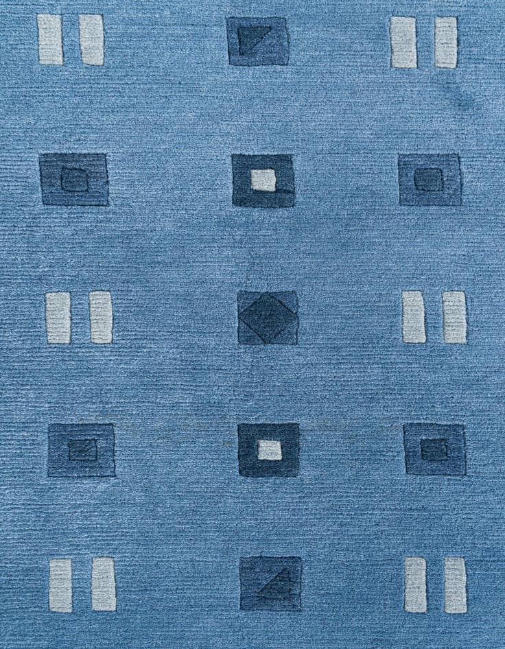 Detail image of  4' 8 x 6' 6  Hand Knotted Nepal Wool Rug