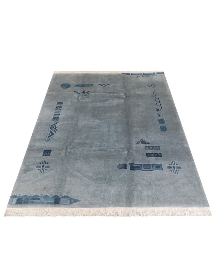 Detail image of  7' 7 x 8' 11  Hand Knotted Nepal Wool Rug