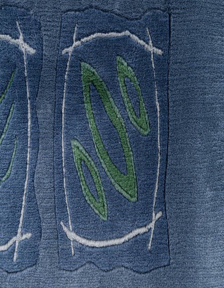 Detail image of  7' 6 x 9' 2  Hand Knotted Nepal Wool Rug