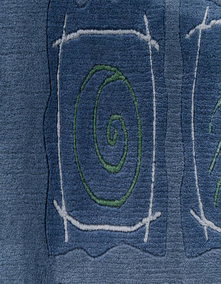 Detail image of  7' 6 x 9' 2  Hand Knotted Nepal Wool Rug