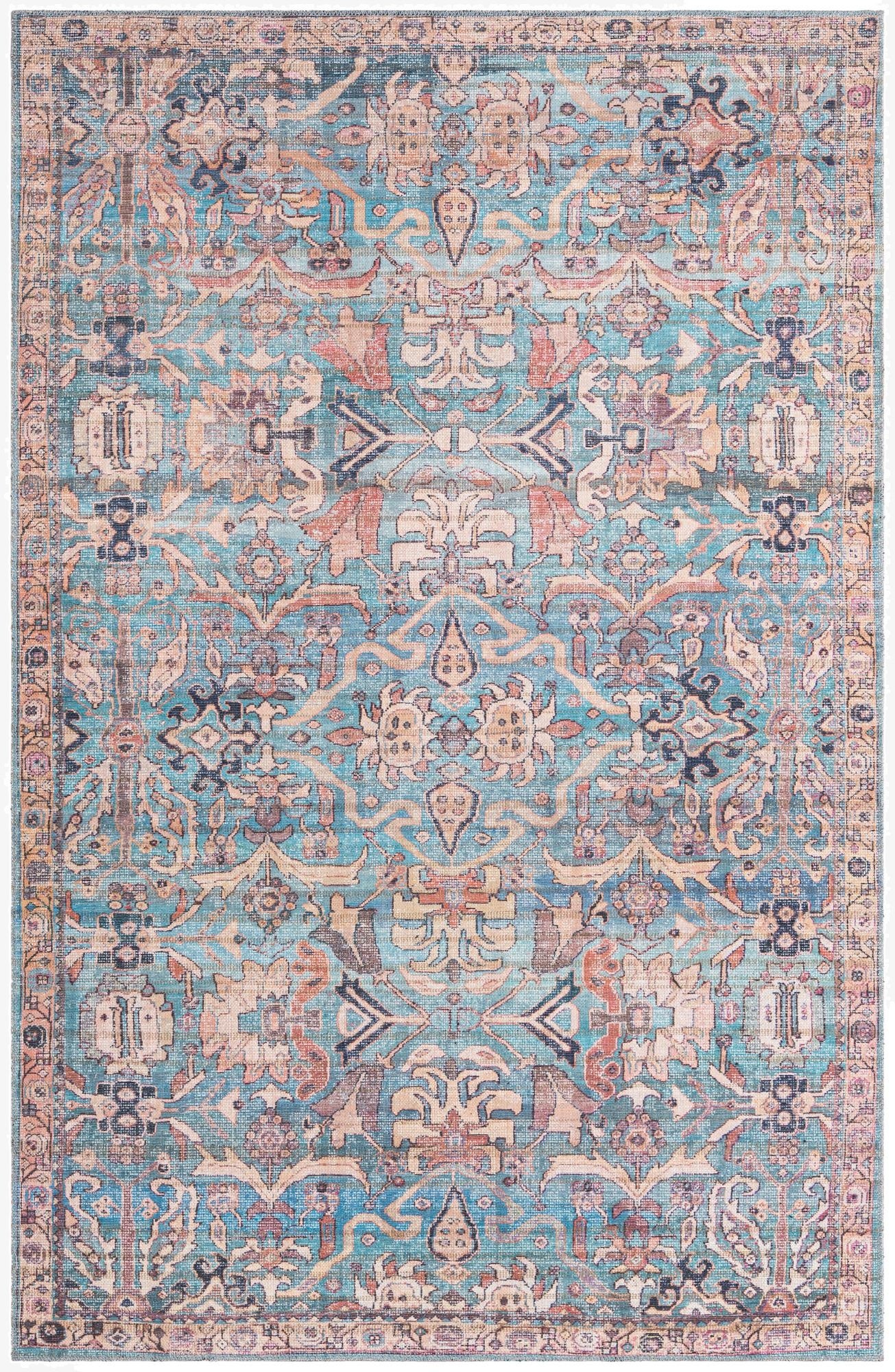  5' 3 x 8'  Washable Nostalgia Rug