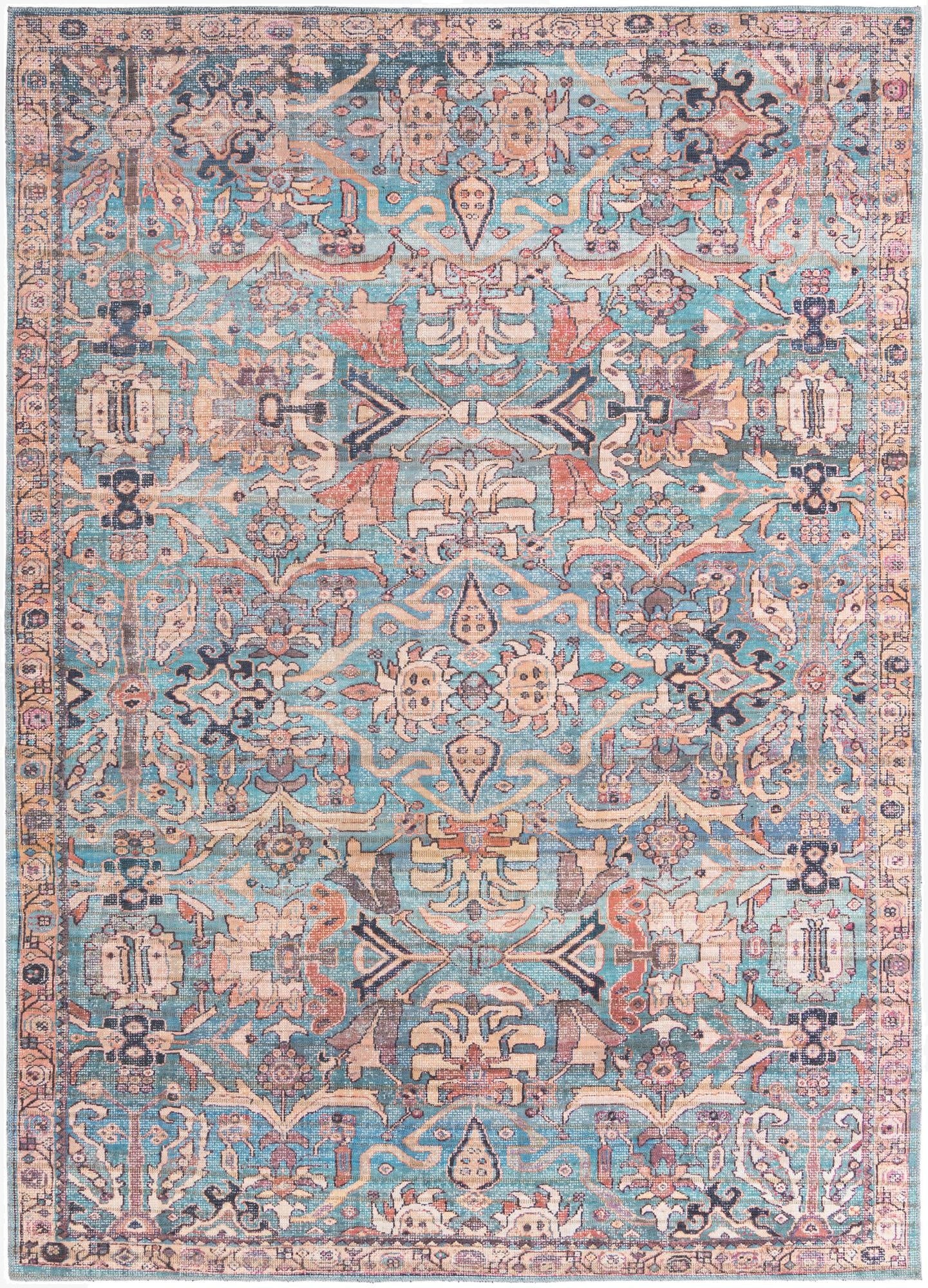  7' 3 x 10'  Washable Nostalgia Rug