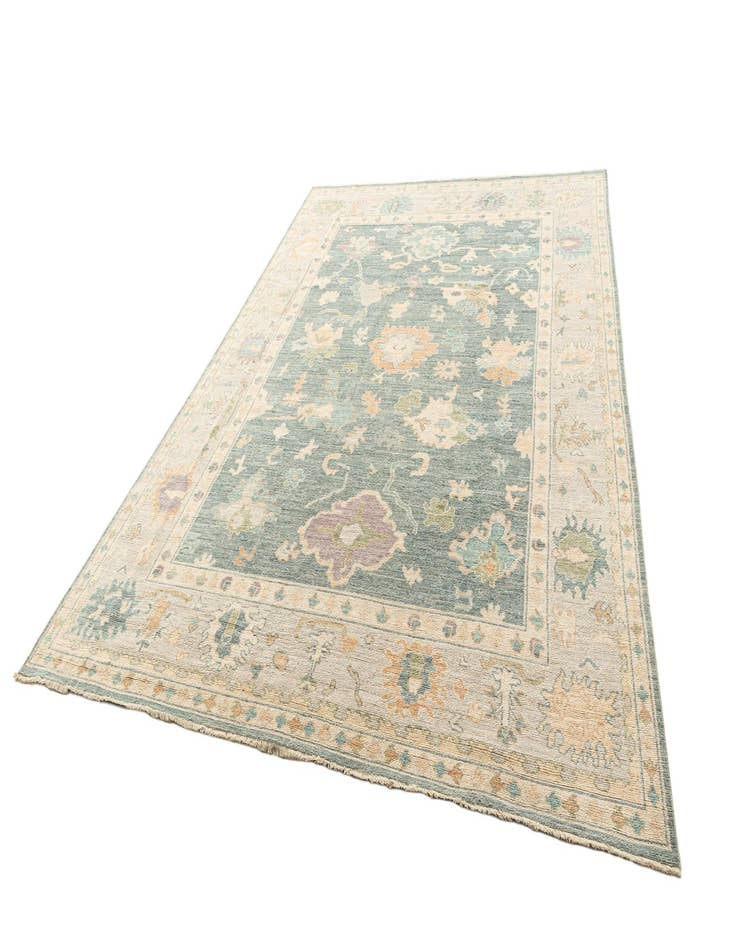 Detail image of  8' 7 x 11' 11  Hand Knotted Oushak Rug