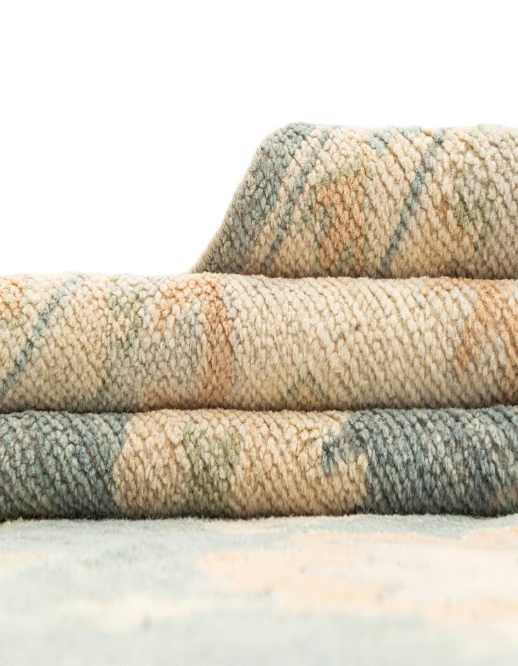 Detail image of  8' 7 x 11' 11  Hand Knotted Oushak Rug