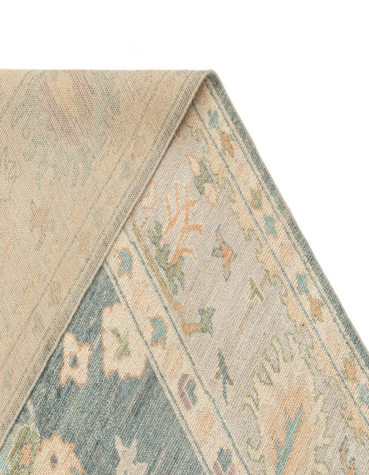 Detail image of  8' 7 x 11' 11  Hand Knotted Oushak Rug