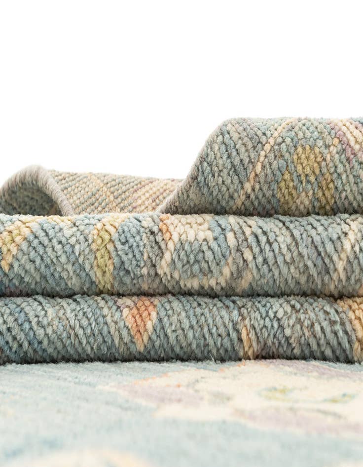 Detail image of  9' 11 x 13' 4  Hand Knotted Oushak Rug