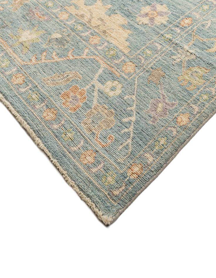 Detail image of  9' 11 x 13' 4  Hand Knotted Oushak Rug