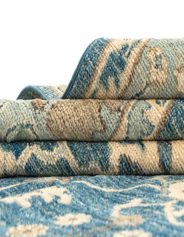 Detail image of  7' 9 x 10'  Hand Knotted Oushak Rug