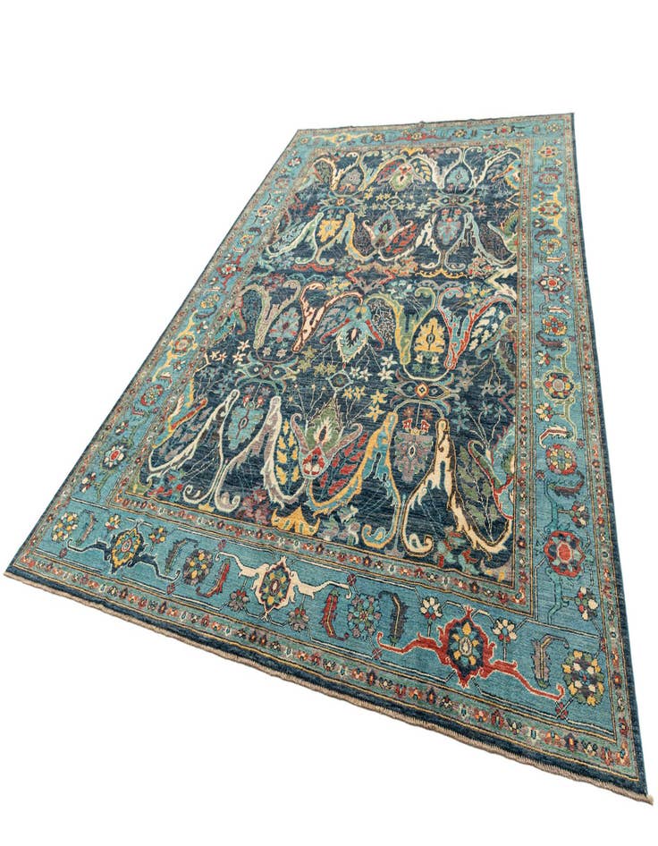 Detail image of  10' 3 x 14' 1  Hand Knotted Oushak Rug