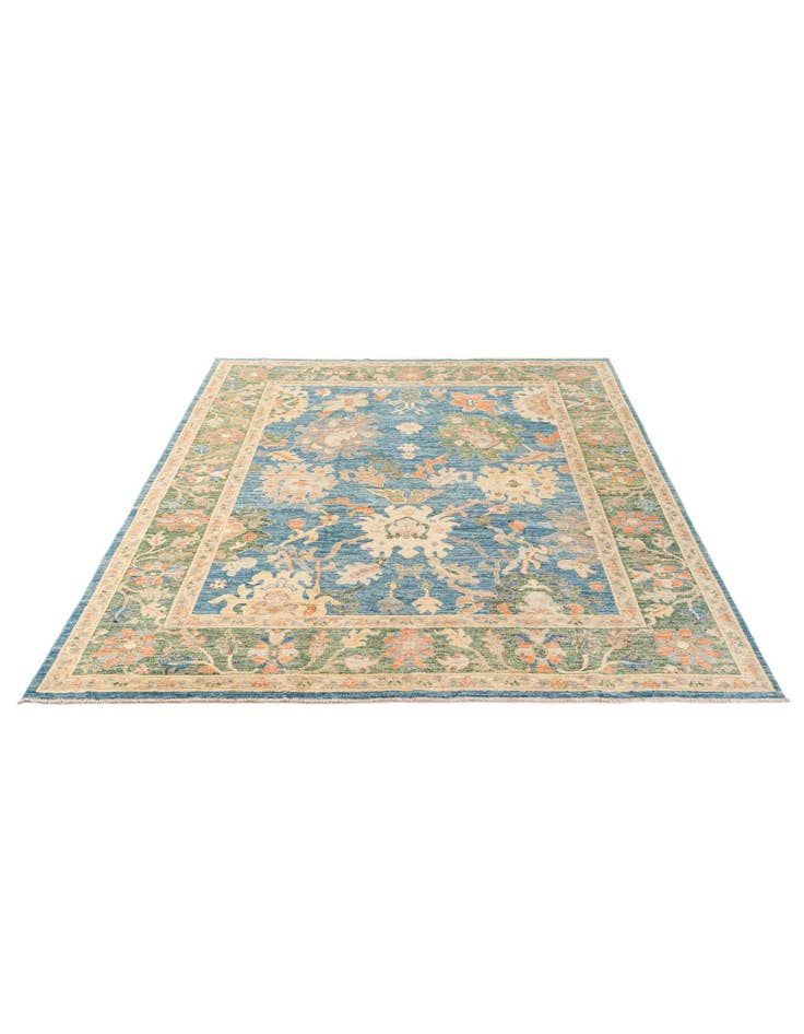 Detail image of  8' x 10' 2  Hand Knotted Oushak Wool Rug