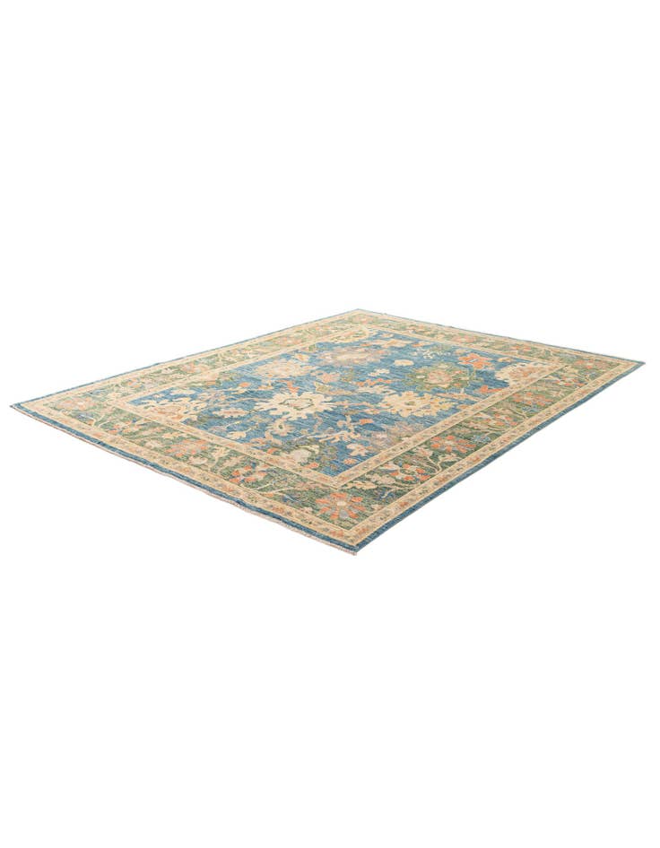 Detail image of  8' x 10' 2  Hand Knotted Oushak Wool Rug