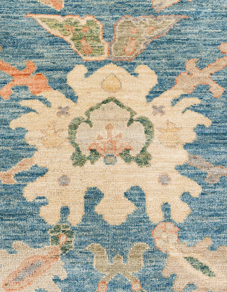 Detail image of  8' x 10' 2  Hand Knotted Oushak Wool Rug