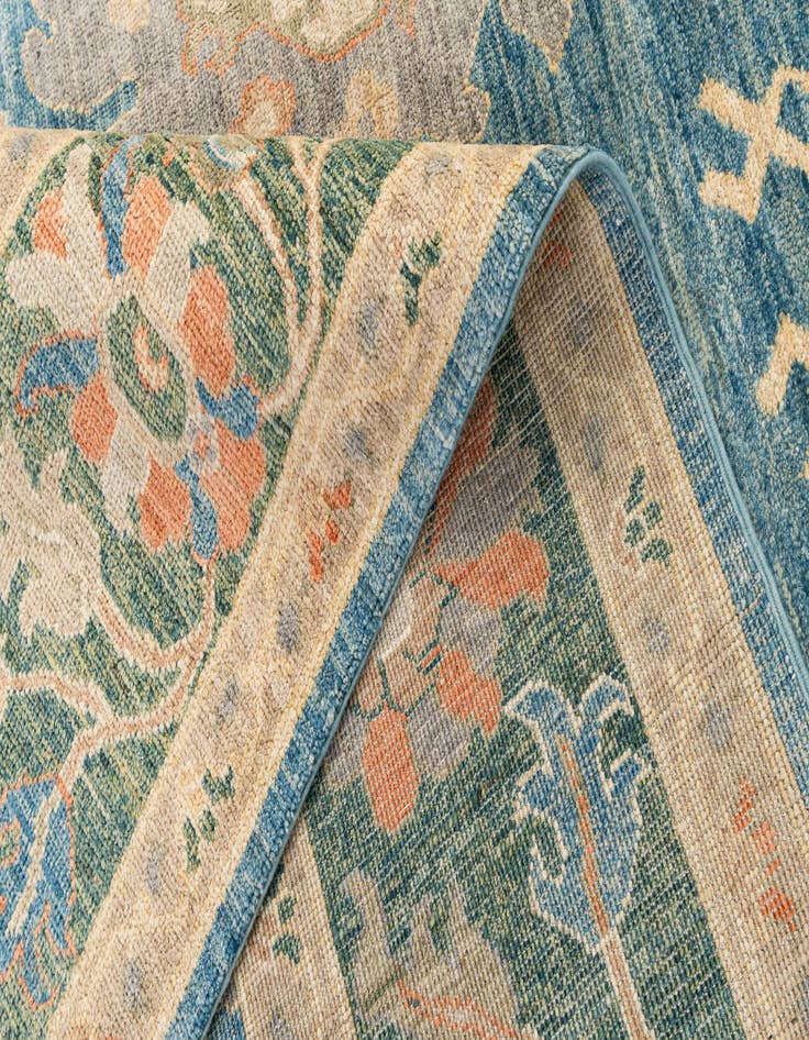 Detail image of  8' x 10' 2  Hand Knotted Oushak Wool Rug