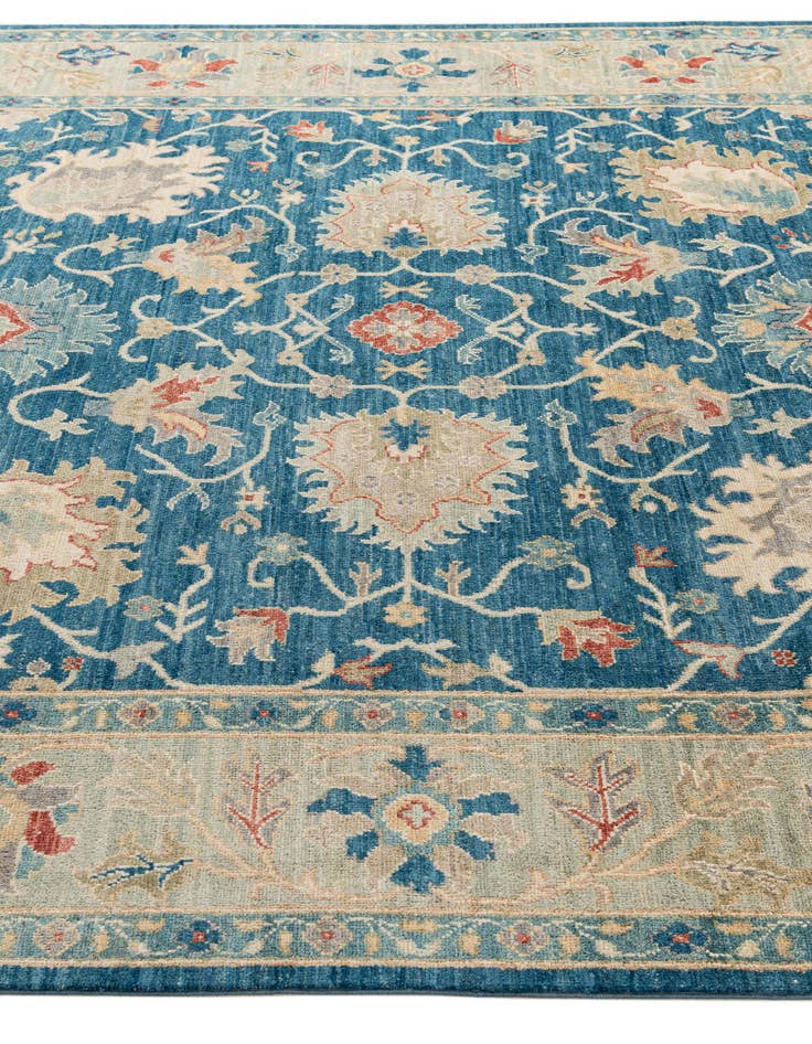 Detail image of  8' 1 x 9' 9  Hand Knotted Oushak Wool Rug