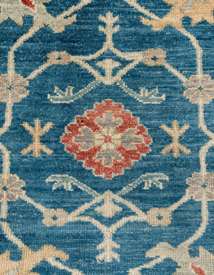 Detail image of  8' 1 x 9' 9  Hand Knotted Oushak Wool Rug