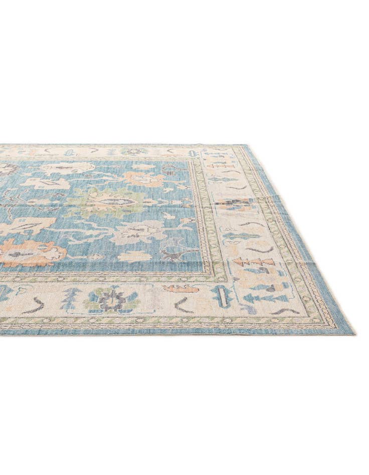 Detail image of  9' 4 x 11' 9  Hand Knotted Oushak Wool Rug