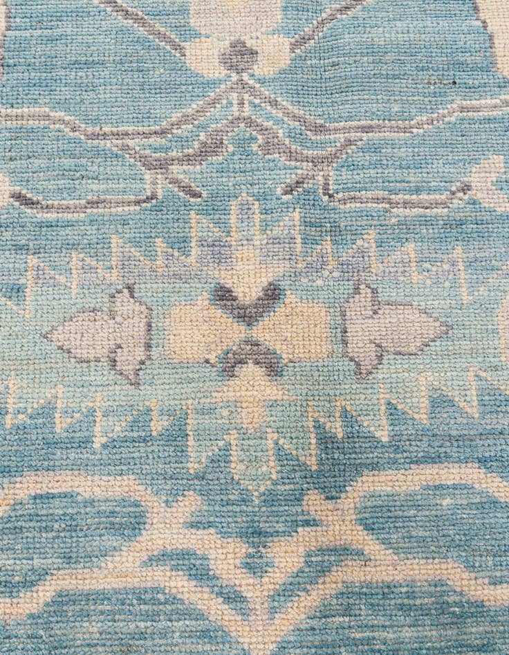 Detail image of  9' 4 x 11' 9  Hand Knotted Oushak Wool Rug