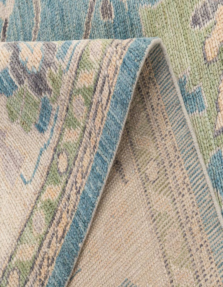 Detail image of  9' 4 x 11' 9  Hand Knotted Oushak Wool Rug