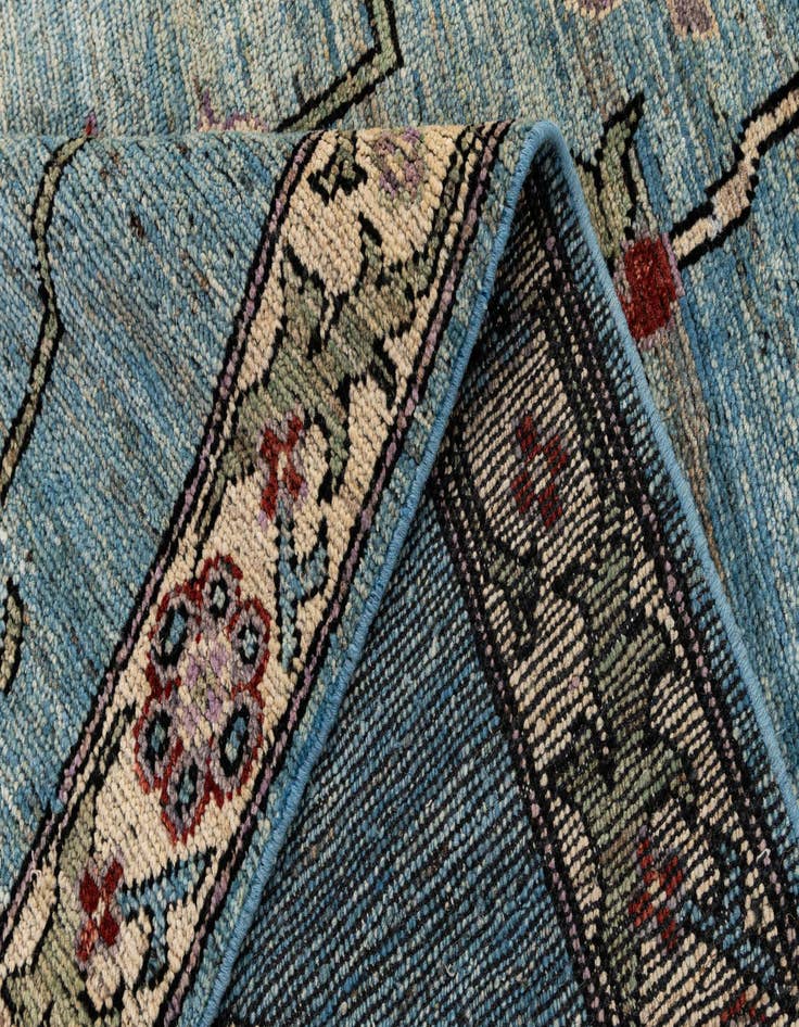 Detail image of  10' 3 x 13' 9  Hand Knotted Oushak Wool Rug