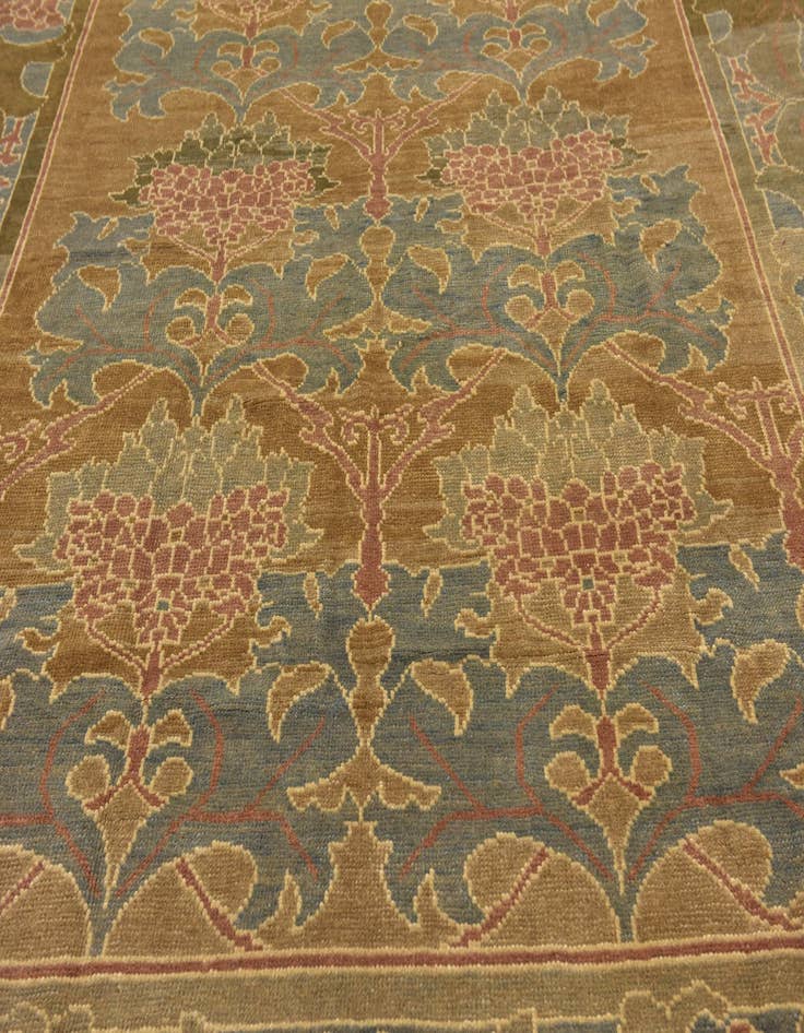 Detail image of  10' 5 x 15' 7  Hand Knotted Oushak Wool Rug