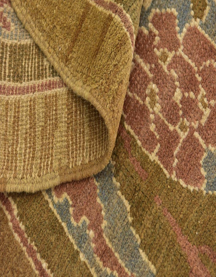 Detail image of  10' 5 x 15' 7  Hand Knotted Oushak Wool Rug