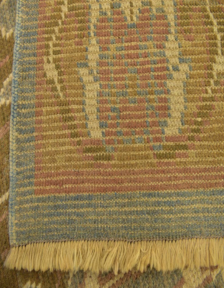 Detail image of  6' 2 x 10'  Hand Knotted Oushak Wool Rug