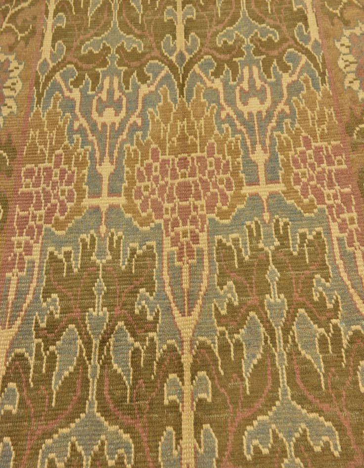 Detail image of  6' 2 x 10'  Hand Knotted Oushak Wool Rug