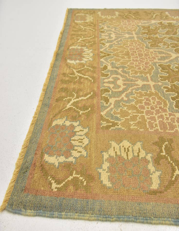 Detail image of  6' 2 x 10'  Hand Knotted Oushak Wool Rug