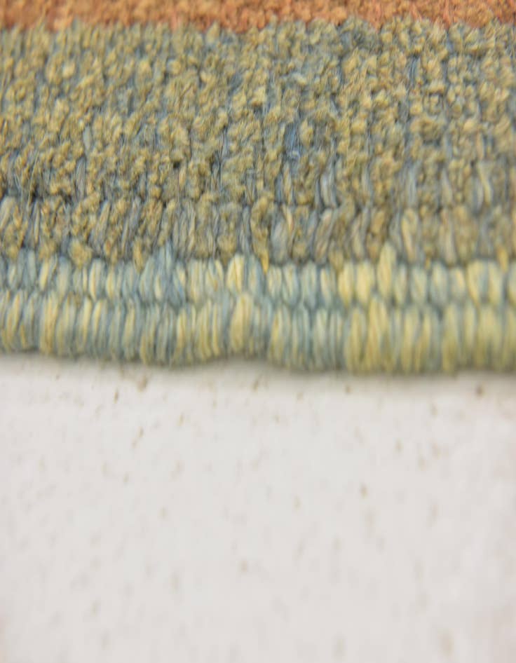 Detail image of  6' 2 x 10'  Hand Knotted Oushak Wool Rug