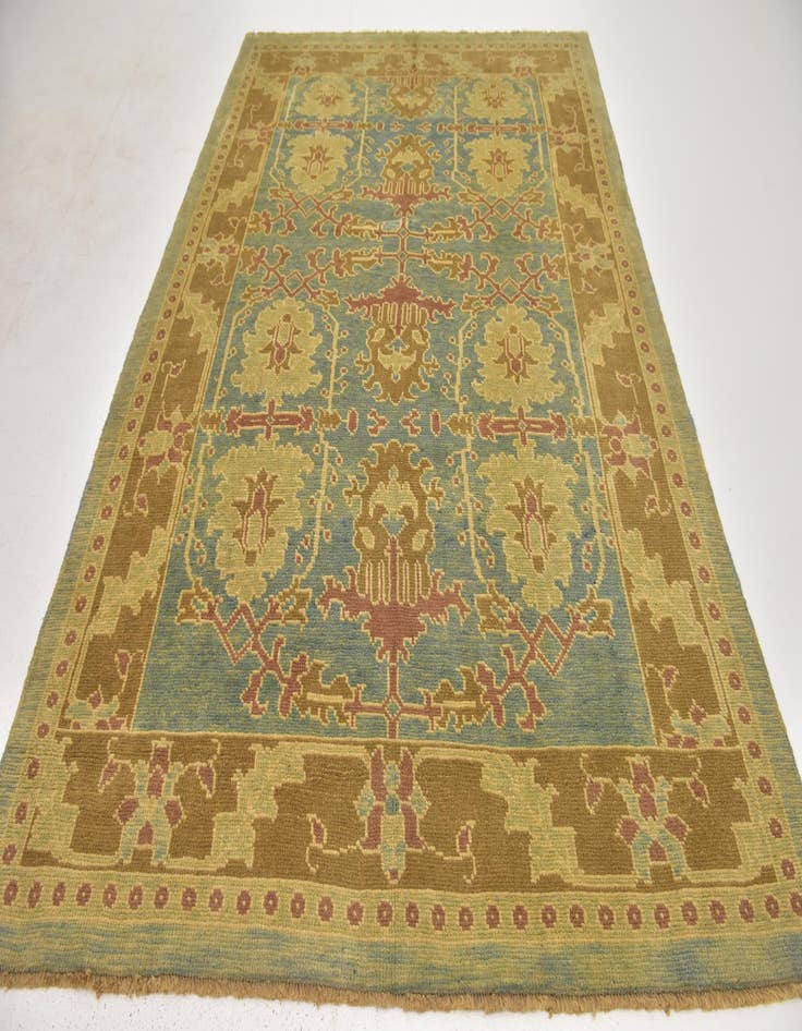 Detail image of  7' x 9' 9  Hand Knotted Oushak Wool Rug