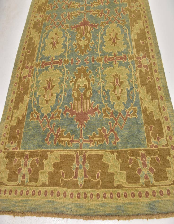 Detail image of  7' x 9' 9  Hand Knotted Oushak Wool Rug