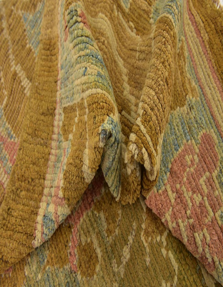 Detail image of  12' 9 x 14' 4  Hand Knotted Oushak Wool Rug