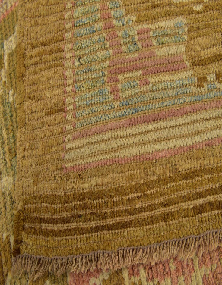 Detail image of  12' 9 x 14' 4  Hand Knotted Oushak Wool Rug