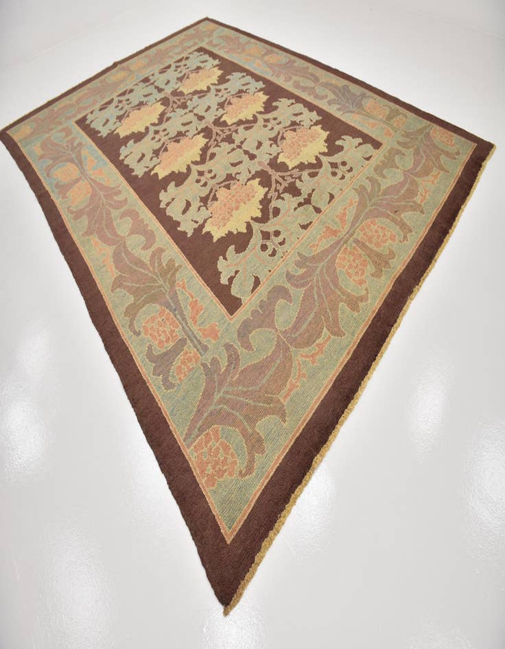 Detail image of  10' 9 x 15' 2  Hand Knotted Oushak Wool Rug