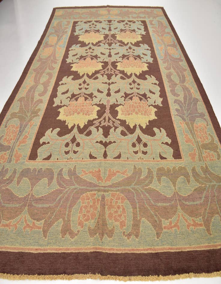 Detail image of  10' 9 x 15' 2  Hand Knotted Oushak Wool Rug