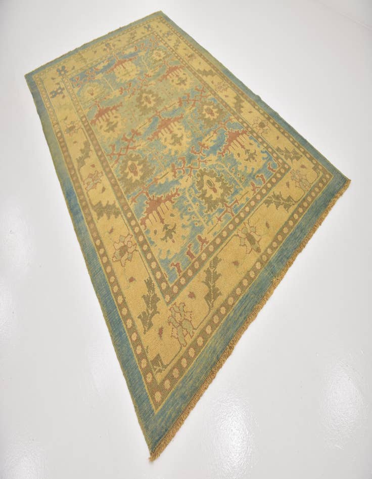 Detail image of  7' x 10' 7  Hand Knotted Oushak Wool Rug