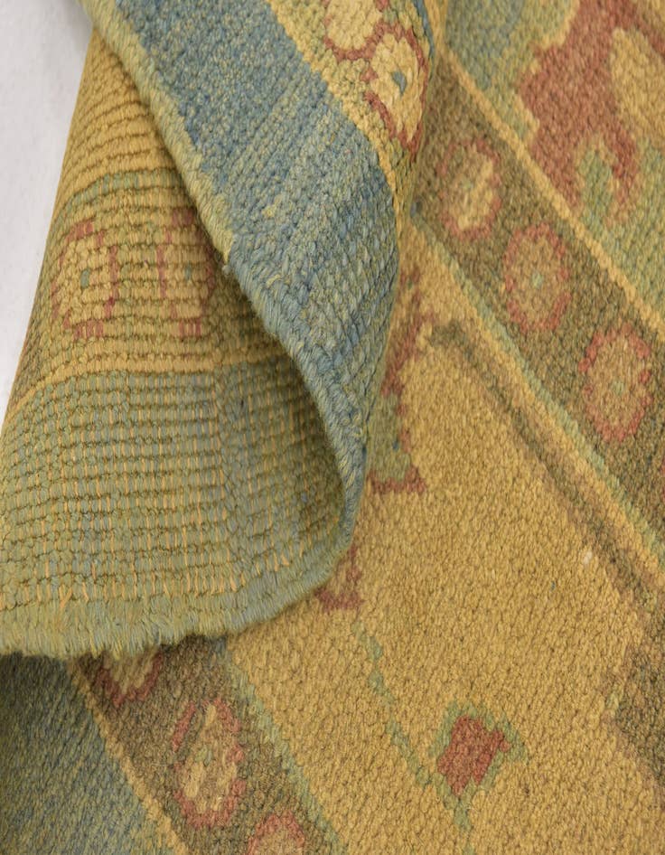 Detail image of  7' x 10' 7  Hand Knotted Oushak Wool Rug