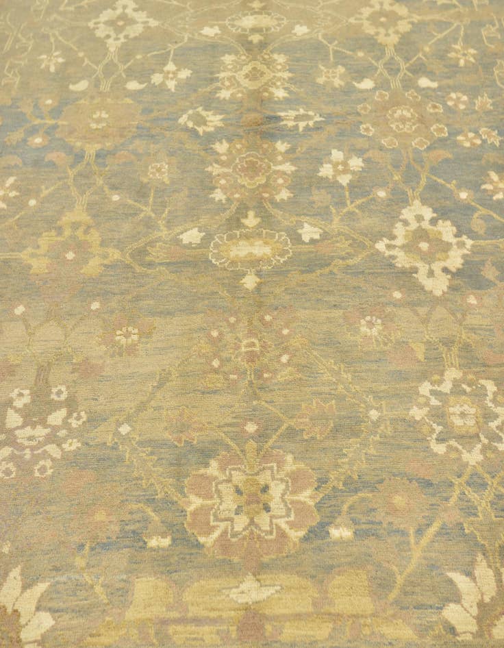 Detail image of  11' 9 x 15' 9  Hand Knotted Oushak Wool Rug
