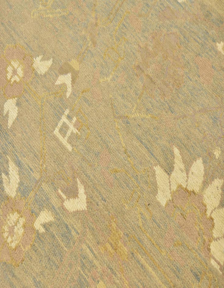 Detail image of  11' 9 x 15' 9  Hand Knotted Oushak Wool Rug