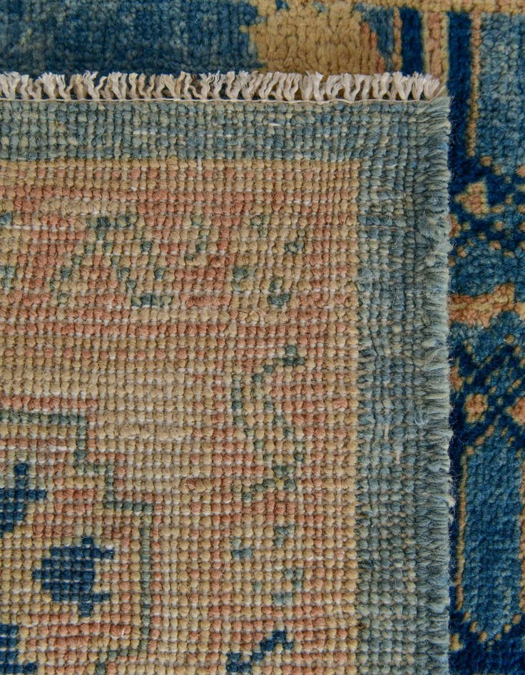 Detail image of  5' 2 x 7' 10  Hand Knotted Oushak Wool Rug