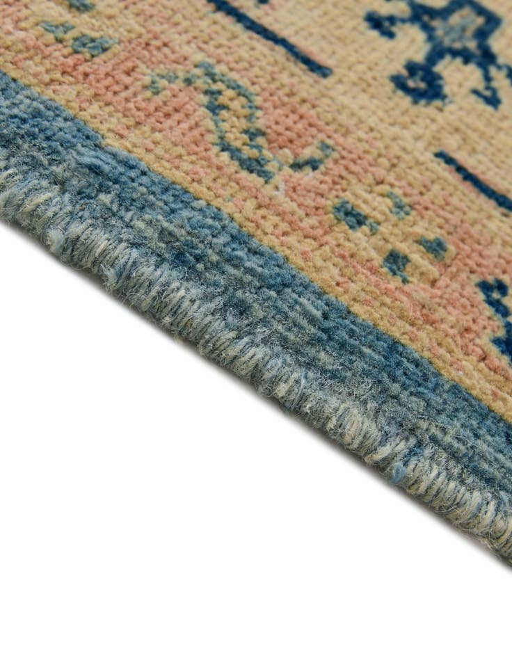 Detail image of  5' 2 x 7' 10  Hand Knotted Oushak Wool Rug