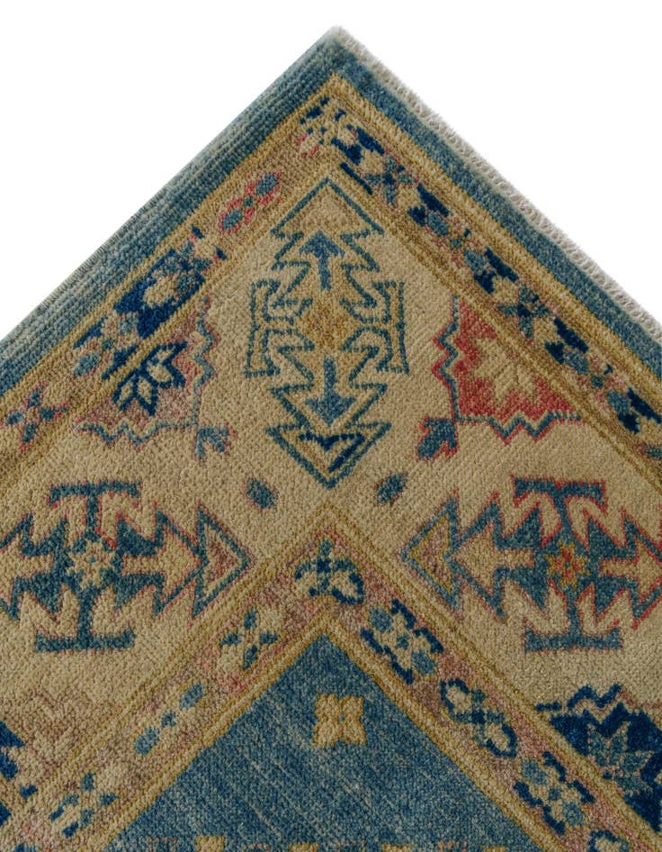 Detail image of 6' 1 x 8' 11 Hand Knotted Oushak Wool Rug