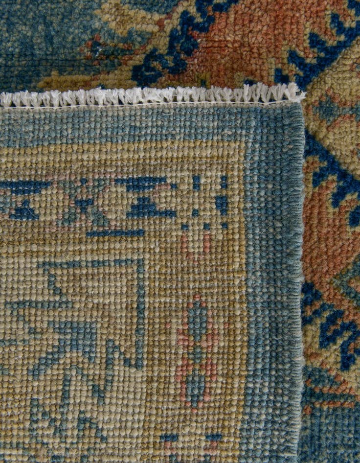 Detail image of 6' 1 x 8' 11 Hand Knotted Oushak Wool Rug