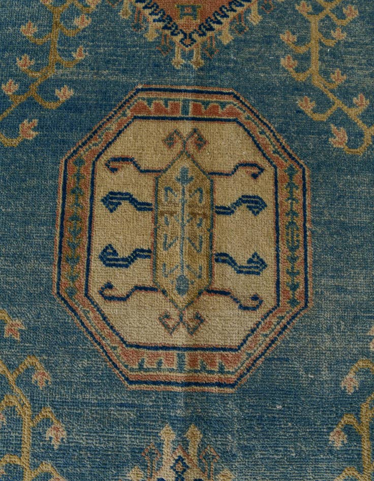 Detail image of 6' 1 x 8' 11 Hand Knotted Oushak Wool Rug