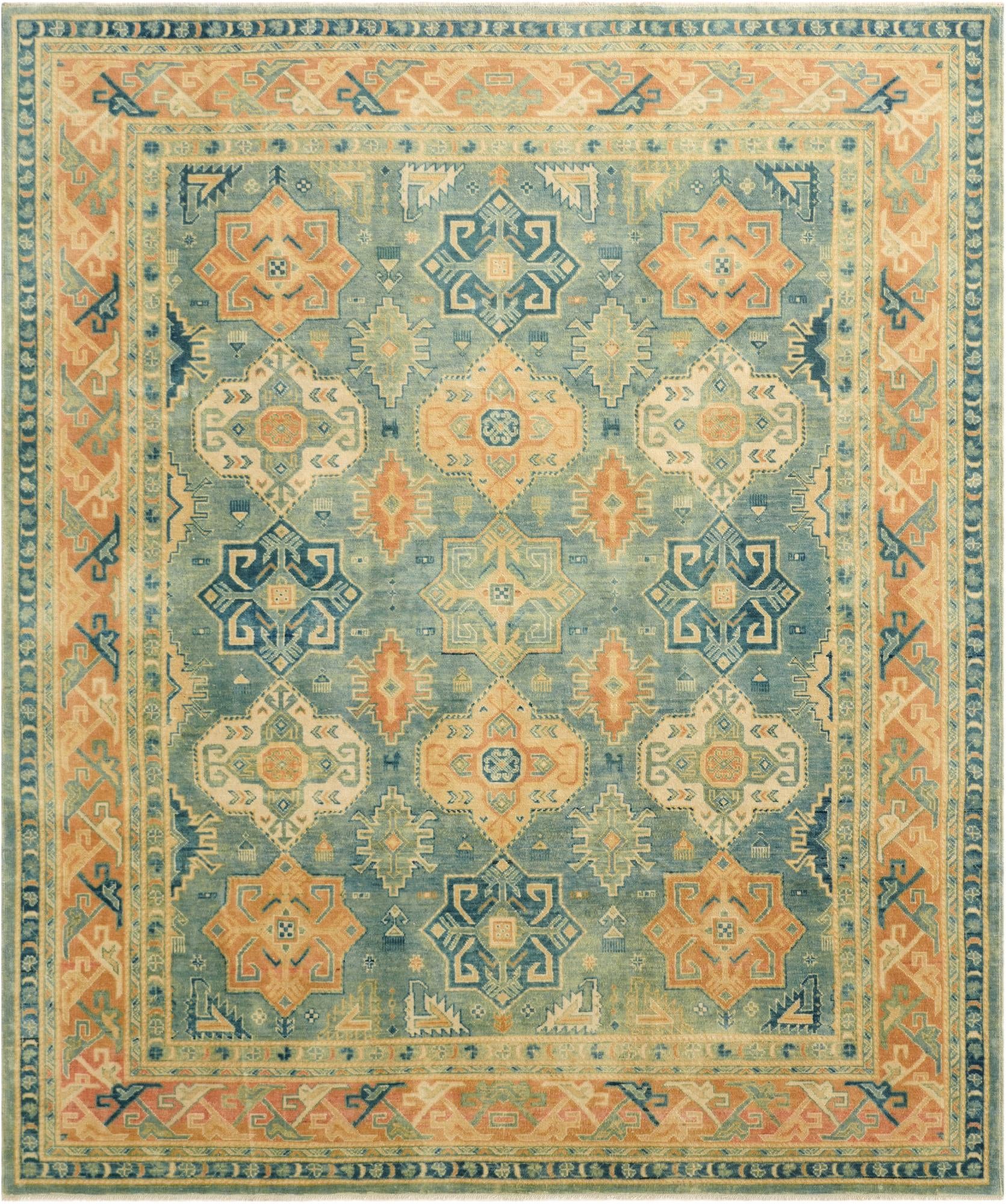 8' 3 x 9' 11 Oushak Wool Rug